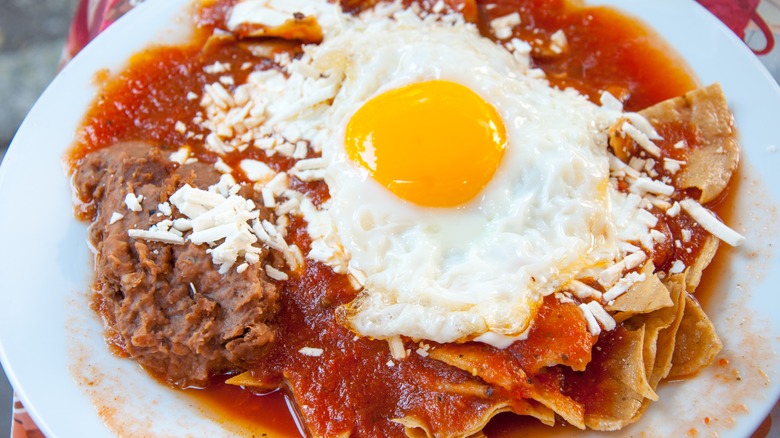 eggs and beans