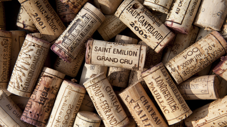 pile of wine corks