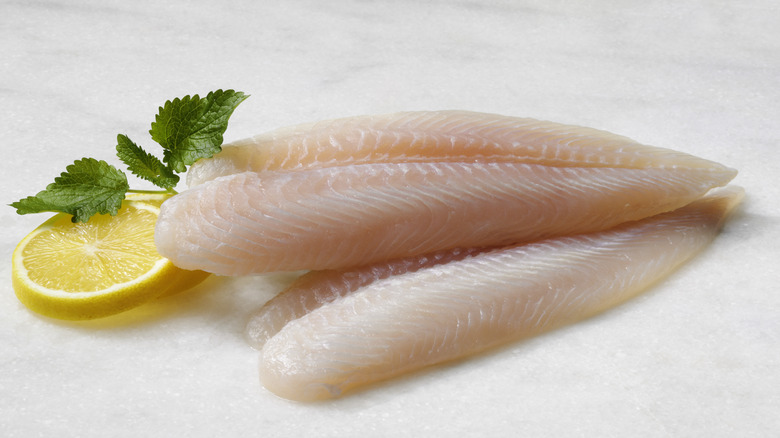 sea bass fillets with lemon and parsley