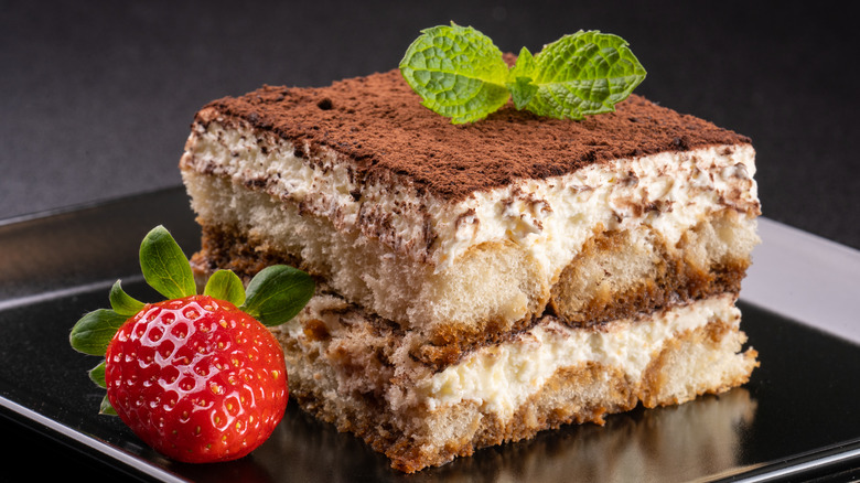 slice of tiramisu