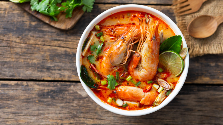 Thai seafood soup