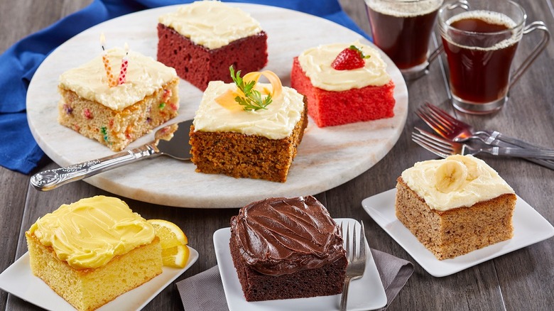 Various Ne-Mo cake flavors.