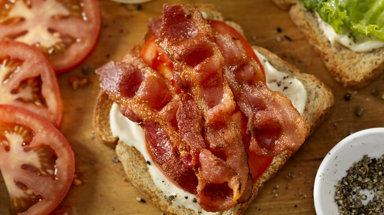 bacon on BLT