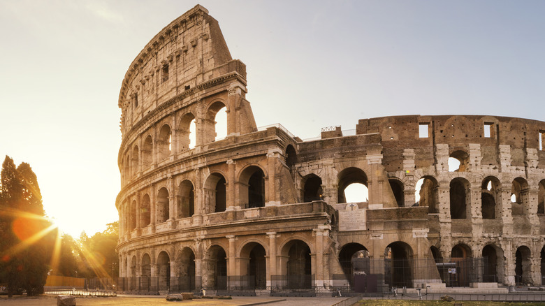 Roman colosseum sunrise