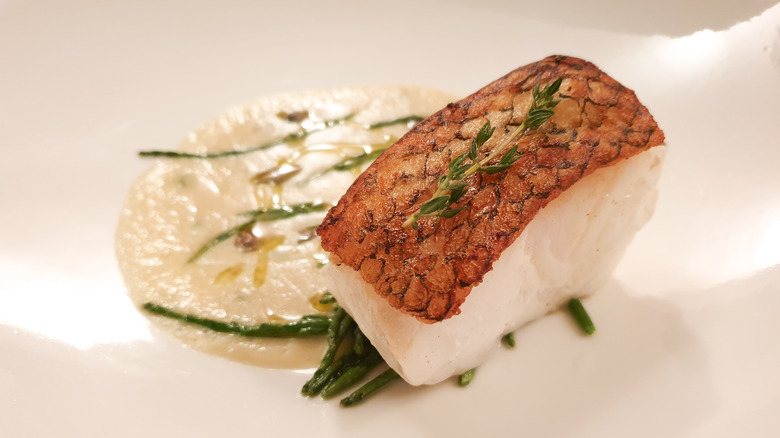 Grilled Chilean sea bass