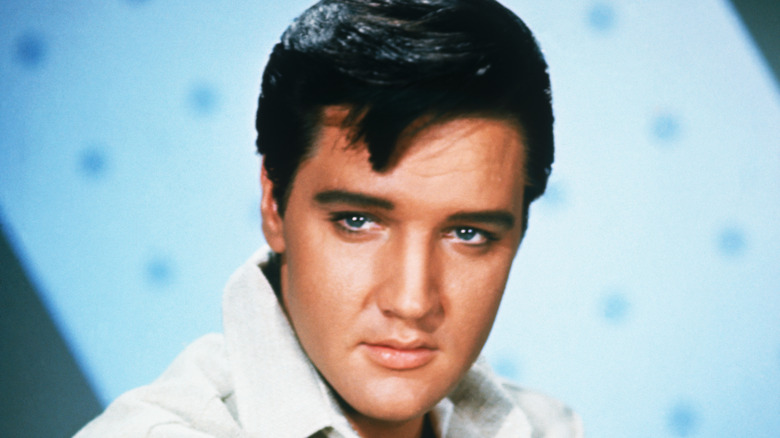 Elvis Presley smoldering in promo shoot