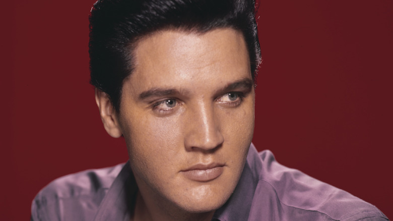 A portrait of Elvis Presley