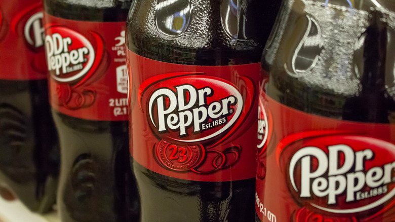 Dr Pepper bottles