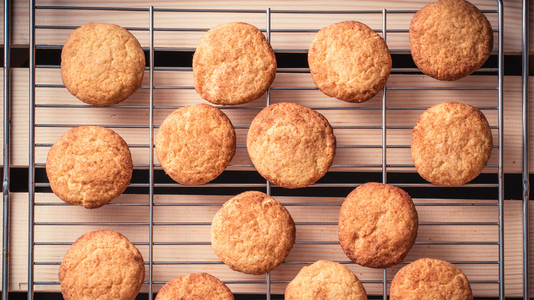 Snickerdoodles on cooling rack