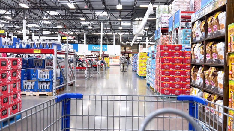 Interior of Sam's Club pictured.