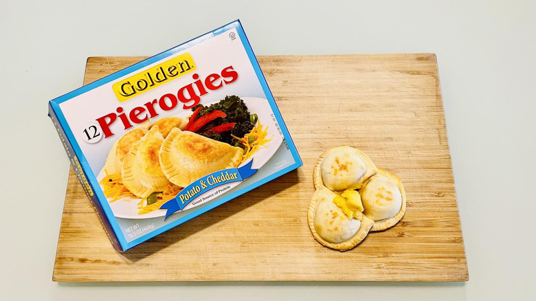 golden pierogies potato and cheddar box