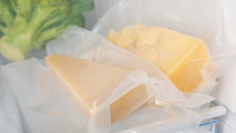 Vacuum sealed cheeses