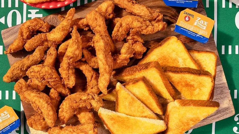 Zaxbys chicken fingers and Texas toast.