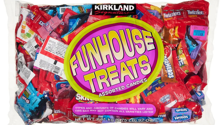A bag of Kirkland Signature Funhouse Treats.