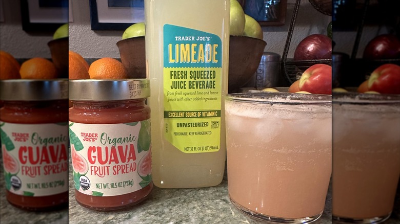 Three-ingredient Trader Joe mocktail.