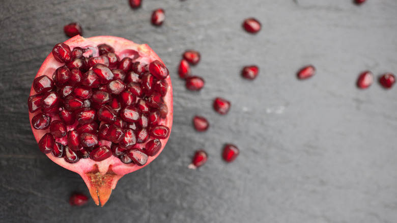 Half a pomegranate.