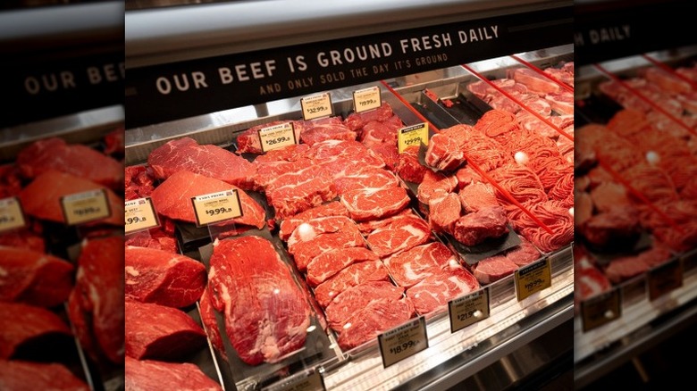 The Fresh Market meat department display case