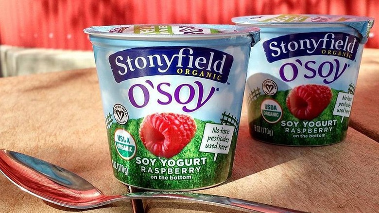 Stonyfield O'Soy soy yogurt