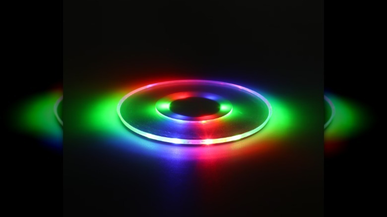 LED coasters from Dollar Tree