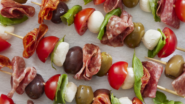 Charcuterie-appropriate skewers