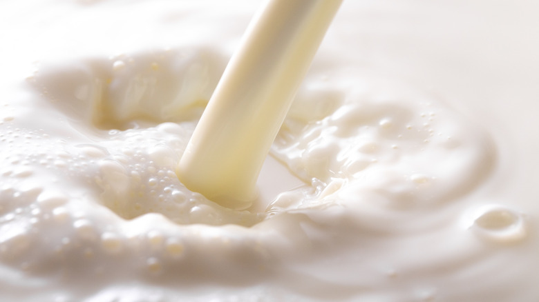 Milk being poured