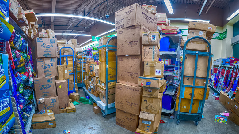 Overstocked Dollar tree store