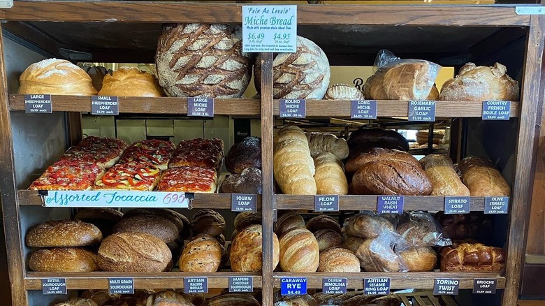 A selection of fresh bread at Giuliano's.