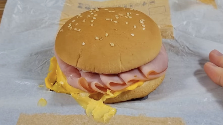 Hungry Jack's Yumbo sandwich