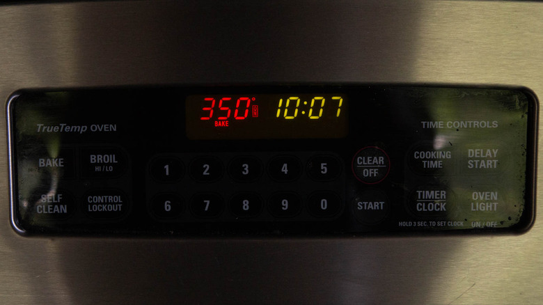 digital oven temperature display