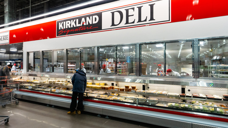 The deli section at a Costco.