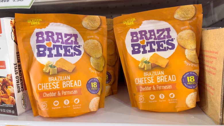 Brazi Bites bags sit on shelf
