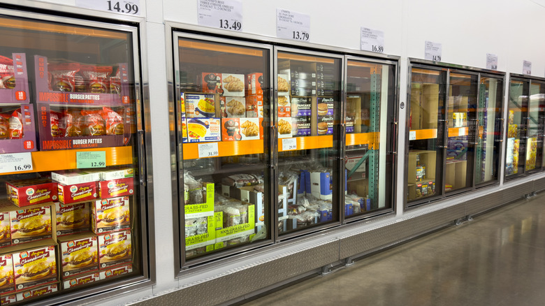 Freezer section of a Costco
