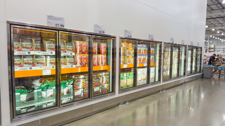 Freezer inside of a Costco