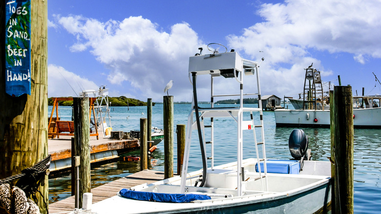 A dockside view in Cortez, Florida