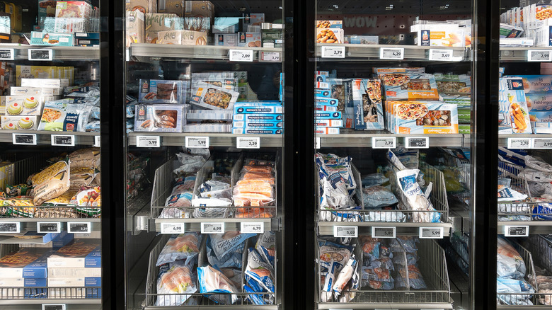 Aldi's seafood section