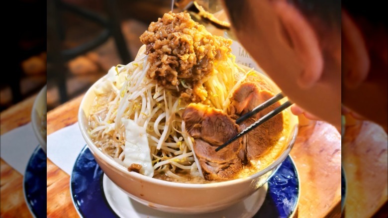 A bowl of pork ramen at Yume Wo Katare