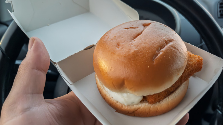 A Filet-O-Fish in a box.