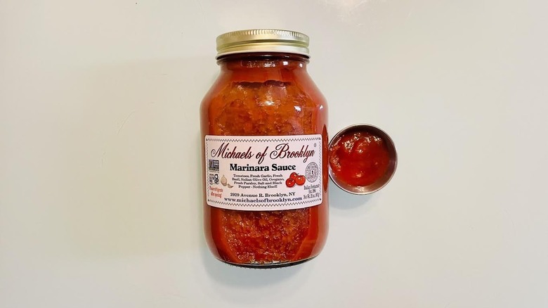 a jar of Michaels of Brooklyn