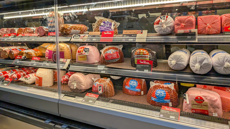 deli meats sold at grocery store