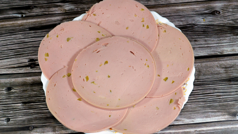 plated cold cut with olives inside the filling