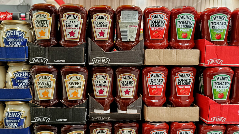 Bottled Heinz sauces pictured.