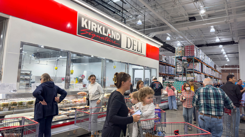 The Kirkland Signature Deli section where pre-made meals are sold at Costco.