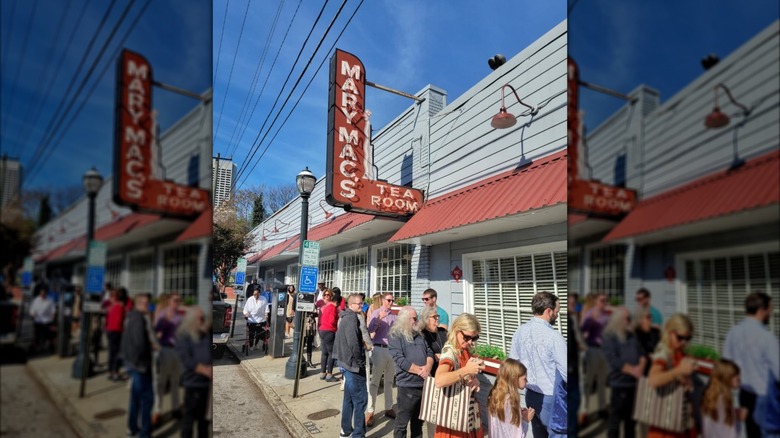 Storefront of Mary Mac's Tea Room