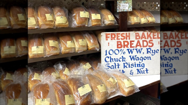 Various baked breads for sale at Dutch Maid Bakery & Cafe