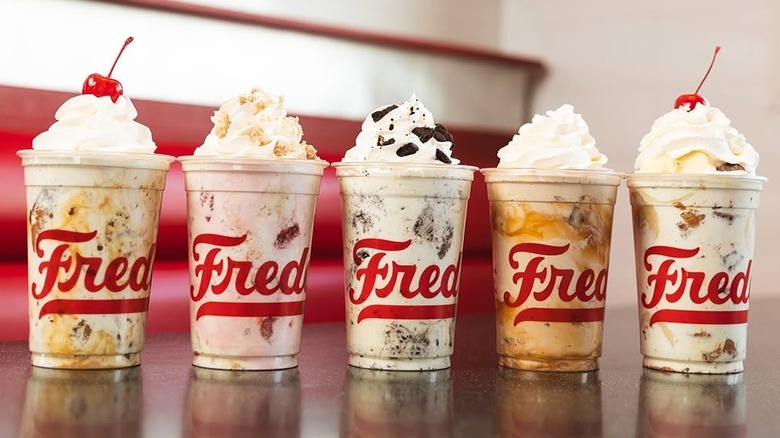 Assorted Freddy's custard treats.
