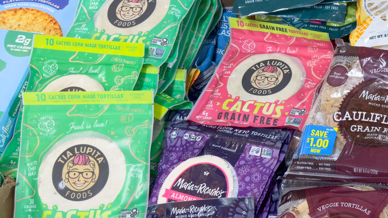 a display with Tia Lupita Foods tortillas