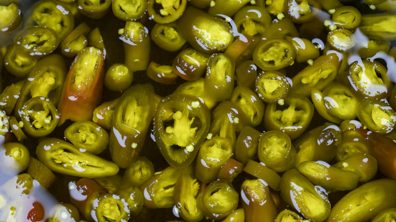 Batch of pickled peppers 