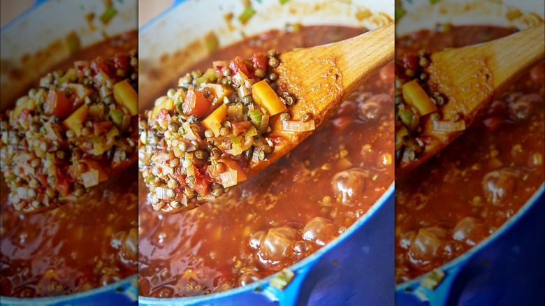 Lentil bolognese sauce