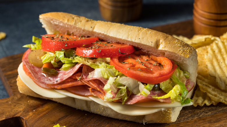 A classic submarine sandwich