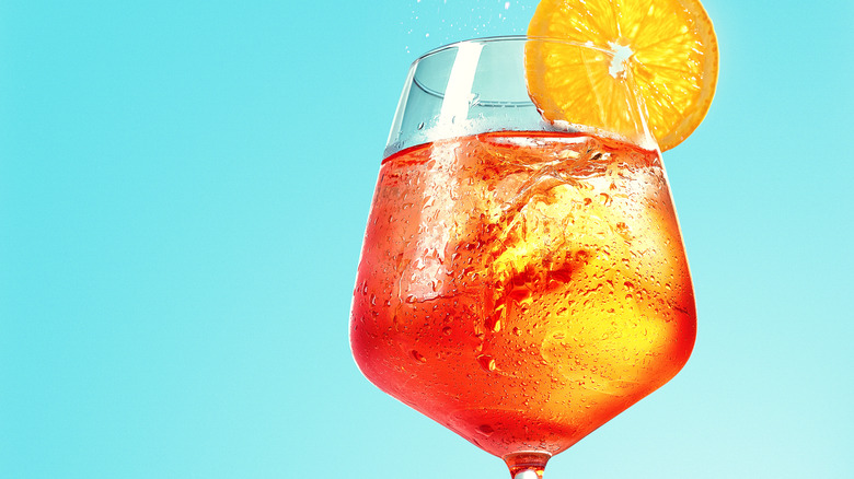 Aperol Spritz close up